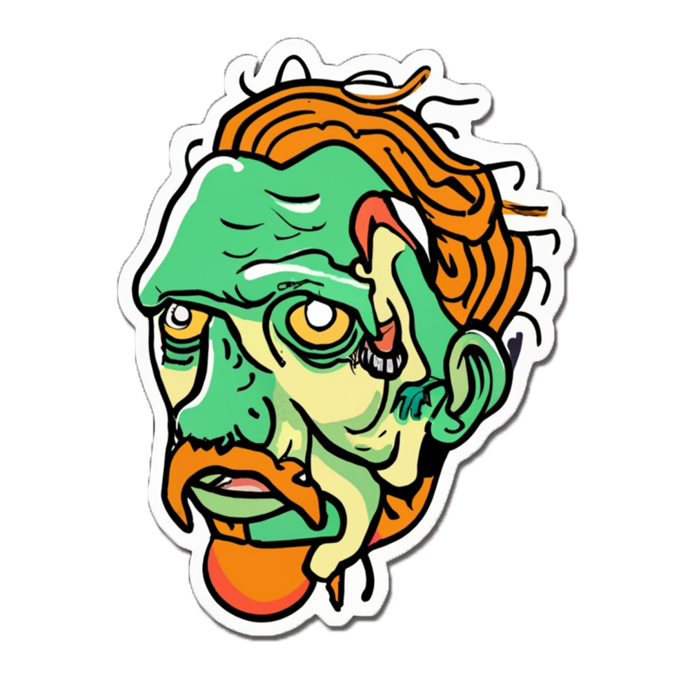 Zombie VanGogh- Sticker